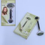 Green Roller Face Massager For Women Men Jade Stone Facial Roller Massage, Standard